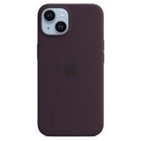 Husa de protectie telefon Apple pentru iPhone 14, MagSafe, Silicon, Elderberry - 1