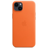 Husa de protectie telefon Apple pentru iPhone 14 Plus, Magsafe, Piele, Orange - 1