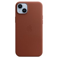Husa de protectie telefon Apple pentru iPhone 14 Plus, Magsafe, Piele, Umber - 1
