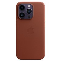 Husa de protectie telefon Apple pentru iPhone 14 Pro, Magsafe, Piele, Umber - 1