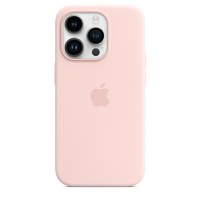 Husa de protectie telefon Apple pentru iPhone 14 Pro, Magsafe, Silicon, Chalk Pink - 1