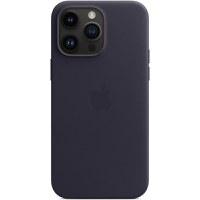 Husa de protectie telefon Apple pentru iPhone 14 Pro Max, Magsafe, Piele ecologica, Negru - 1