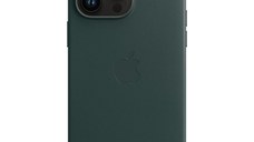 Husa de protectie telefon Apple pentru iPhone 14 Pro Max, MagSafe, Piele, Forest Green