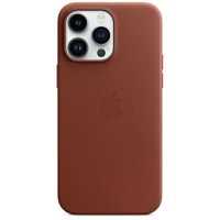 Husa de protectie telefon Apple pentru iPhone 14 Pro Max, Magsafe, Piele, Umber - 1