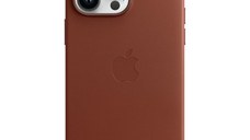 Husa de protectie telefon Apple pentru iPhone 14 Pro Max, Magsafe, Piele, Umber