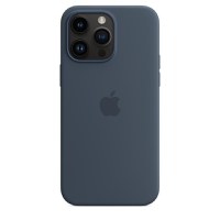 Husa de protectie telefon Apple pentru iPhone 14 Pro Max, Magsafe, Silicon, Storm Blue - 1