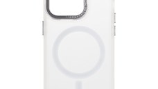 Husa de protectie telefon OBAL:ME pentru Apple iPhone 14 Pro, Misty Keeper, MagSafe, Alb