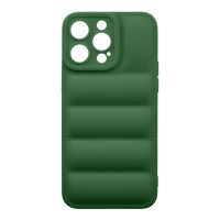 Husa de protectie telefon Puffy OBAL:ME pentru Apple iPhone 15 Pro Max, Poliuretan, Verde Inchis - 1