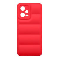 Husa de protectie telefon Puffy OBAL:ME pentru Xiaomi Redmi Note 12 5G, Poliuretan, Rosu - 1