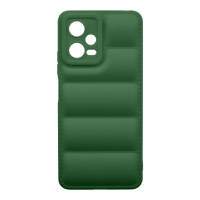 Husa de protectie telefon Puffy OBAL:ME pentru Xiaomi Redmi Note 12 5G, Poliuretan, Verde Inchis - 1