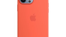 Husa telefon Apple pentru iPhone 13 Pro, MagSafe, Silicon, Nectarine
