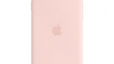 Husa telefon Apple pentru iPhone SE3, Silicone Case, Chalk Pink