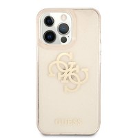 Husa telefon Guess pentru iPhone 13 Pro, Big 4G Full Glitter, Plastic, Roz - 1