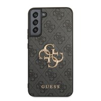 Husa telefon Guess pentru Samsung Galaxy S23+, 4G Metal Logo, Textil, Gri - 1