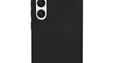 Husa telefon Guess pentru Samsung Galaxy S23, Metal Logo, Silicon lichid, Negru