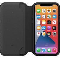 Husa telefon Iphone 11 Pro, Apple, Leather Folio, MX062ZM/A, Black - 1