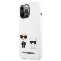 Husa telefon iPhone 13 Pro Max, Karl Lagerfeld, Choupette Liquid, Silicon, KLHCP13XSSKCW, White - 1