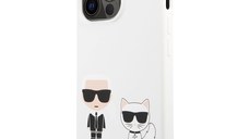 Husa telefon iPhone 13 Pro Max, Karl Lagerfeld, Choupette Liquid, Silicon, KLHCP13XSSKCW, White