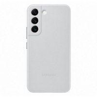Husa telefon Samsung, Leather Cover pentru Samsung Galaxy S22, Light Gray - 1