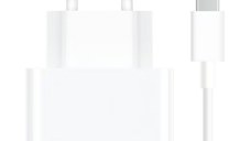 Incarcator priza cu cablu USB-C Xiaomi MDY-12-EH, 67W, 6.2A, 1 X USB-A, Alb