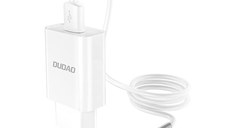 Incarcator priza Dudao si Cablu USB - Type-C, A3EU, Quick Charge 3.0, Alb