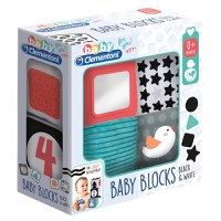 Jucarie interactiva Baby Clementoni, 4 cuburi moi Black & White, Multicolor - 1