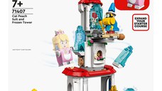LEGO® Super Mario: Set de extindere - Turnul inghetat si costum de pisica Peach, 494 piese, 71407, Multicolor