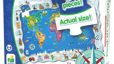 Puzzle si joc harta Lumii, The Learning Journey, Multicolor