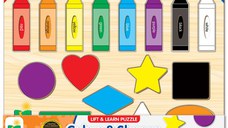 Puzzle, The Learning Journey, Sa invatam culorile si formele, Multicolor