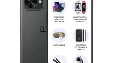 Resigilat - Telefon mobil OnePlus Nord 2T, 5G, 128GB, 8GB RAM, Dual-Sim, Gri Shadow