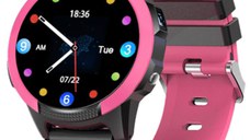 Smartwatch Savefamily Slim 4G, Rezistent la apa, Modern si discret, Roz