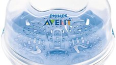 Sterilizator pentru microunde Philips-AVENT SCF281/03, fara BPA, Transparent