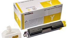Toner Integral pentru Kyocera TK-5240Y, 3000 pagini, Compatibil cu ECOSYS M5526cdn/cdw, P5026cdn/cdw, Galben