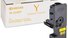 Toner Kyocera TK-5240Y, 3000 pagini, Pentru M5526cdn/cdw, P5026cdn/cdw, Galben