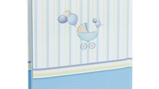 Album foto baby chart book, personalizabil, 300 fotografii, 10x15 cm, spatiu notite, pagini cartonate culoare albastru