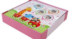 Album foto baby train personalizabil 50 file tip carte 200 poze format 10x15 culoare roz