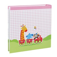Album foto baby train personalizabil 50 file tip carte 200 poze format 10x15 culoare roz - 3
