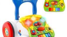 Antepremergator educational 2in1 Ricokids Walker Car Alb