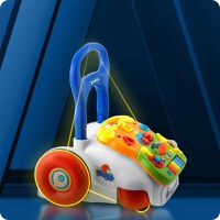 Antepremergator educational 2in1 Ricokids Walker Car Alb - 11