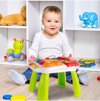 Antepremergator interactiv multifunctional 5 in 1, cu Pian, Sunete, Lumini, Labirint si angrenaje rotative, 48.5 x 37.5 x 51.5 cm - 1