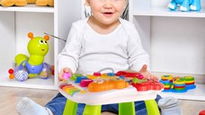 Antepremergator interactiv multifunctional 5 in 1, cu Pian, Sunete, Lumini, Labirint si angrenaje rotative, 48.5 x 37.5 x 51.5 cm