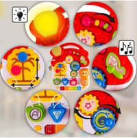 Antepremergator interactiv multifunctional 5 in 1, cu Pian, Sunete, Lumini, Labirint si angrenaje rotative, 48.5 x 37.5 x 51.5 cm - 9