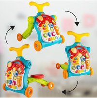 Antepremergator interactiv multifunctional 5 in 1, cu Pian, Sunete, Lumini, Labirint si angrenaje rotative, 48.5 x 37.5 x 51.5 cm - 10