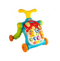 Antepremergator interactiv multifunctional 5 in 1, cu Pian, Sunete, Lumini, Labirint si angrenaje rotative, 48.5 x 37.5 x 51.5 cm - 14