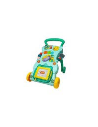 Antepremergator multifunctional pentru bebe cu centru de activitati turcoaz LeanToys - 3