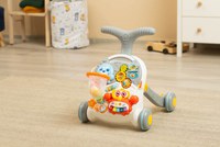 Antepremergator muzical 2in1 transformabil in masuta cu activitati Toyz Spark Grey - 10