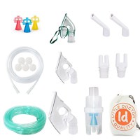 Aparat aerosoli cu compresor Little Doctor LD-220C Pro cu 3 dispensere,3 masti si 6 m furtun - 4