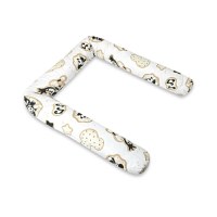Aparatoare pentru patut Qmini, tip rulou, cu husa detasabila, lungime 180 cm, din bumbac, Mickey Mouse - 3