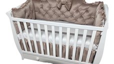 Aparatori matlasate din catifea Deseda Lux 120x60 cm bej