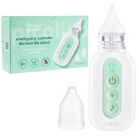 Aspirator nazal electric pentru copii din prima zi de viata Vitammy Picolino 7 cu 2 capete de schimb, 3 niveluri de putere, 12 melodii, iluminare colorata si incarcare USB-C - 1
